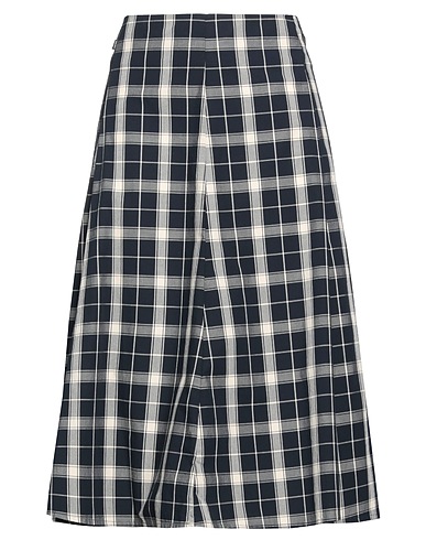 WOOLRICH Midi skirt Midnight blue 100% Cotton