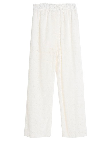 BERNA Casual trouser White 70% Cotton, 30% Polyamide