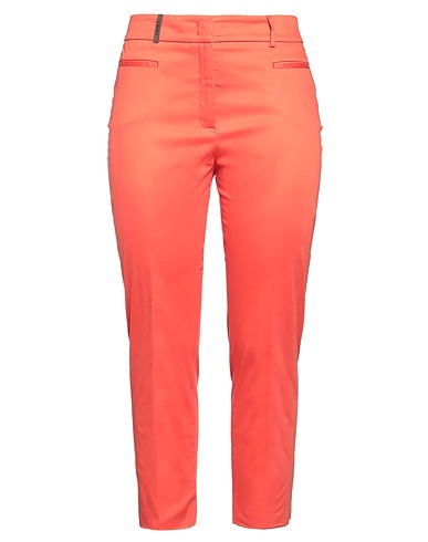 PESERICO Casual pants Salmon pink 96% Cotton, 4% Elastane