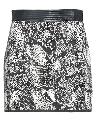 LIU •JO Mini skirt Black 35% Viscose, 33% Polyester, 20% Polyamide, 8% Wool, 4% Metallic Polyester