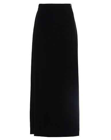 GIORGIO ARMANI Long skirt Black 80% Viscose, 20% Silk