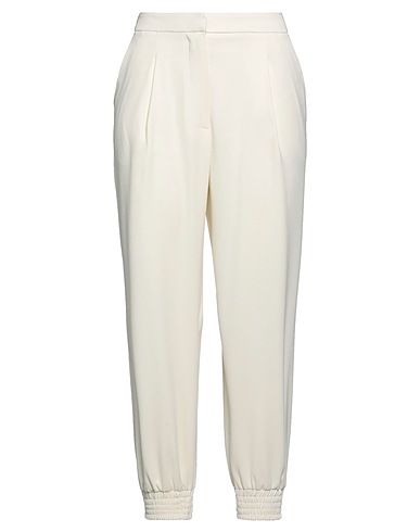 ERIKA CAVALLINI Casual trouser Ivory 100% Polyester