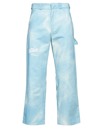 MSFTSREP Casual pants Light blue 100% Cotton