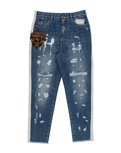 DOLCE&GABBANA Denim pants Blue 100% Cotton