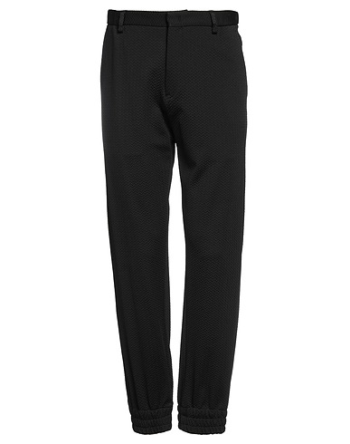 EMPORIO ARMANI Casual pants Black 50% Polyamide, 47% Viscose, 3% Elastane