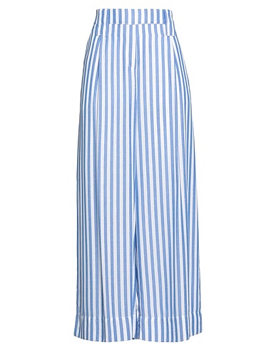 BIANCALANCIA Casual pants Blue 100% Viscose, Cotton, Polyamide, Elastane