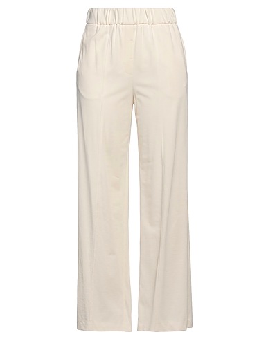 PESERICO Casual trouser Ivory 100% Cotton