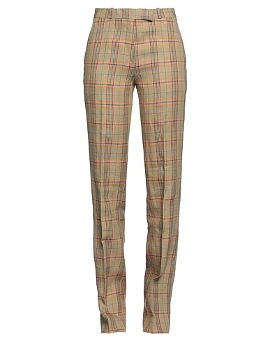 ETRO Casual pants Khaki 67% Linen, 24% Wool, 9% Silk