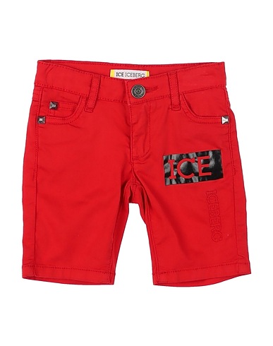 ICE ICEBERG Shorts & Bermuda Red 97% Cotton, 3% Elastane