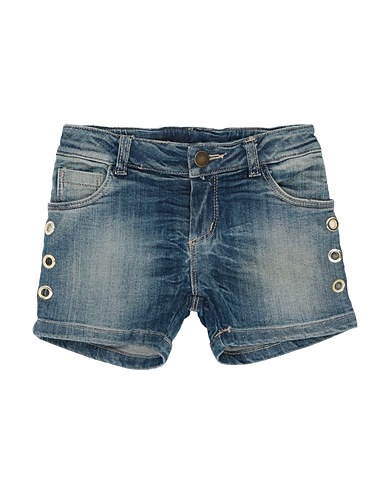 ILLUDIA Denim shorts Blue 98% Cotton, 2% Elastane