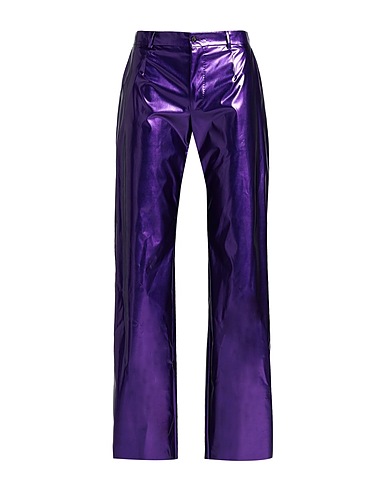 DOLCE&GABBANA Casual trouser Purple 86% Polyamide, 14% Elastane