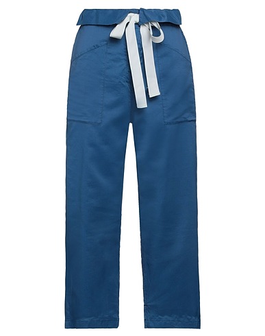 ALESSIA SANTI Casual trouser Slate blue 73% Polyamide, 27% Silk