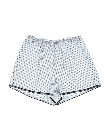 ILLUDIA ショートパンツ＆バミューダパンツ ホワイト コットン 75% / ポリエステル 20% / ポリウレタン 5%