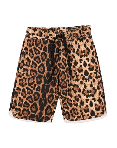 T+ART Shorts & Bermuda Brown 100% Cotton