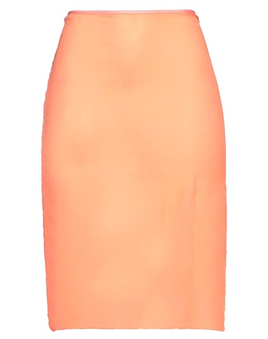 DRIES VAN NOTEN Midi skirt Salmon pink 100% Silk