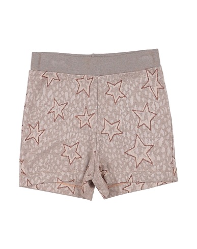 CAFFÉ D'ORZO Shorts & Bermuda Taupe 86% Viscose, 10% Polyamide, 4% Metallic Polyester
