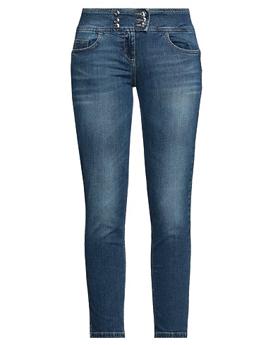 LIU •JO Denim trousers Blue 98% Cotton, 2% Elastane