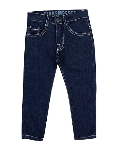 BIKKEMBERGS Denim pants Blue 95% Cotton, 5% Elastane