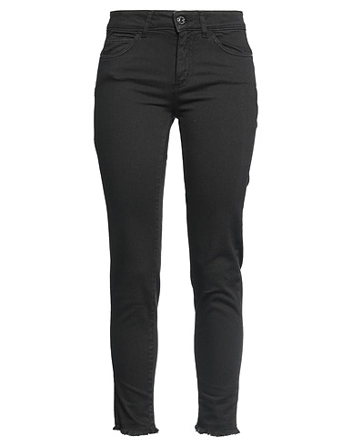 CARACTÈRE Denim trousers Black 98% Cotton, 2% Elastane