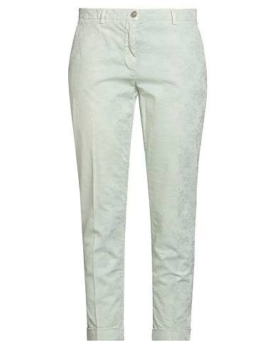 19.70 NINETEEN SEVENTY Casual trouser Light green 96% Cotton, 4% Elastane
