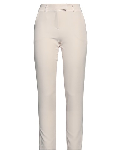 SOALLURE Pantalone Beige 90% Poliestere, 10% Elastan