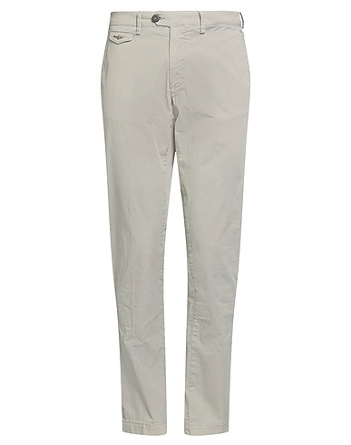 AERONAUTICA MILITARE Casual trouser Light grey 98% Cotton, 2% Elastane