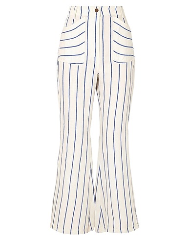 ROSIE ASSOULIN Casual pants White 100% Linen