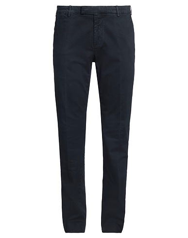 DUNHILL Casual pants Navy 98% Cotton, 2% Elastane