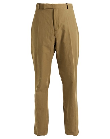 DUNHILL Casual pants Khaki 73% Cotton, 27% Linen
