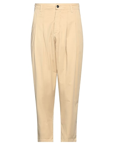 MNML COUTURE Casual trouser Beige 97% Cotton, 3% Elastane