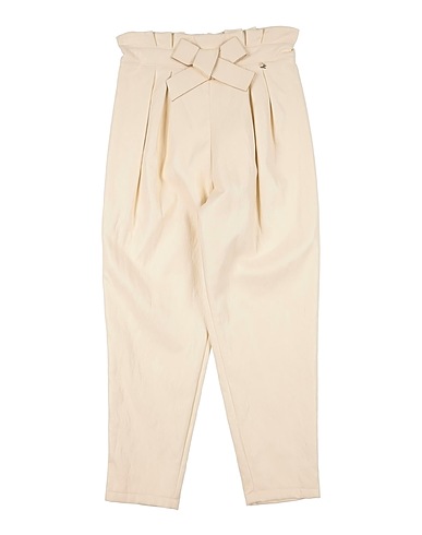 ELISABETTA FRANCHI Casual trouser Cream 40% Polyurethane, 25% Cotton, 18% Viscose, 9% Polyester, 8% Other Fibres