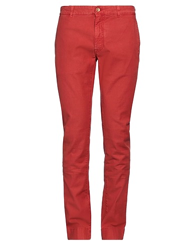 HAND PICKED Casual trouser Brick red 97% Cotton, 3% Elastane