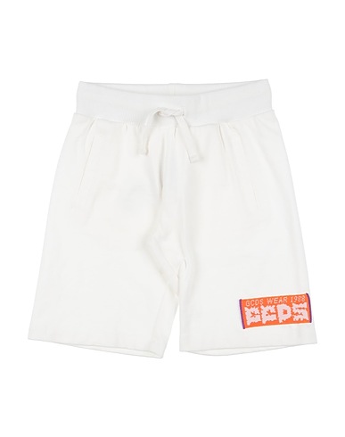 GCDS MINI Pantalone felpa Avorio 100% Cotone, Elastan