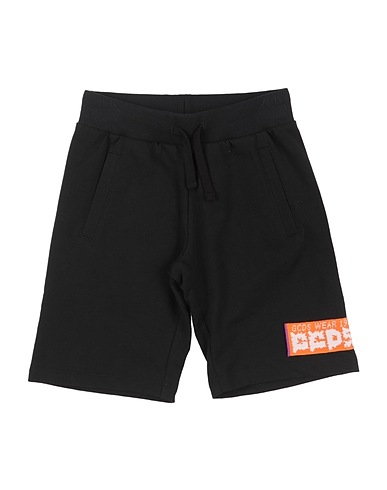 GCDS MINI Pantalone felpa Nero 100% Cotone, Elastan