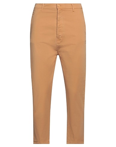 DANIELE ALESSANDRINI Casual trouser Camel 97% Cotton, 3% Lycra®