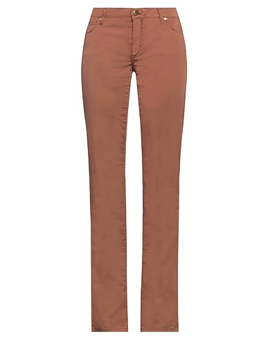 ANGELO MARANI Casual pants Camel 98% Cotton, 2% Elastane