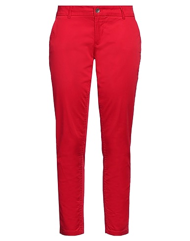 TOMMY HILFIGER Casual trouser Red 96% Cotton, 4% Elastane