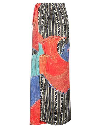 STELLA JEAN Long skirt Red 100% Viscose