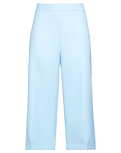 CLIPS MORE Casual pants Sky blue 91% Polyethylene, 9% Elastane