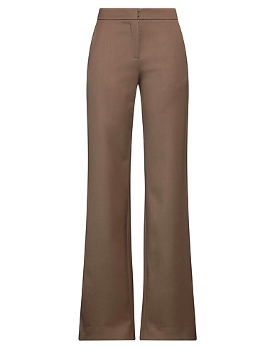 GIANLUCA CAPANNOLO Casual pants Brown 97% Virgin Wool, 3% Lycra®