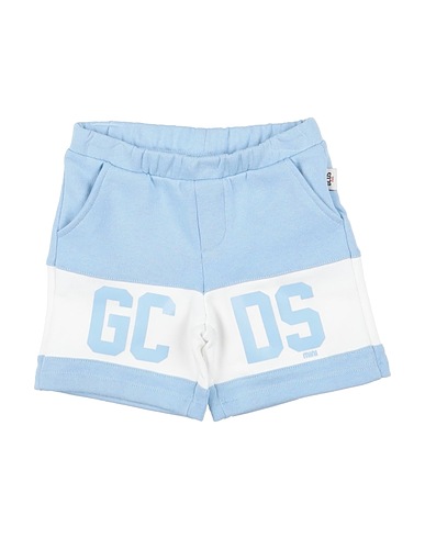 GCDS MINI Shorts & Bermuda Sky blue 100% Cotton