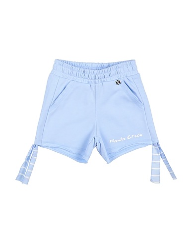 MANILA GRACE Shorts & Bermuda Light blue 80% Cotton, 20% Polyester