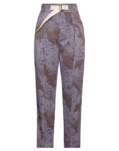 WHITE SAND Casual trouser Mauve 100% Cotton