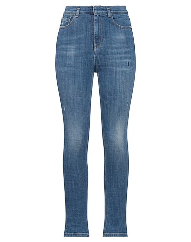 PINKO Denim trousers Blue 99% Cotton, 1% Elastane