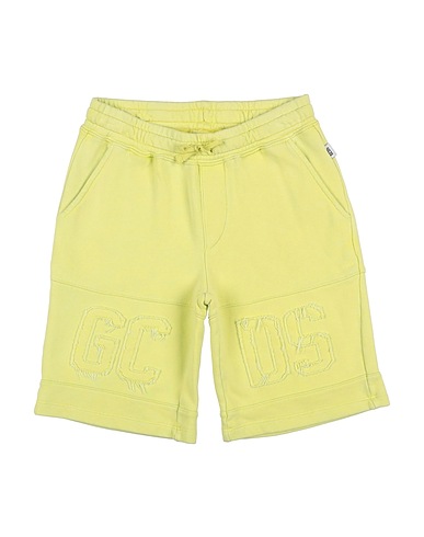 GCDS MINI Shorts & Bermuda Lime green 100% Cotton