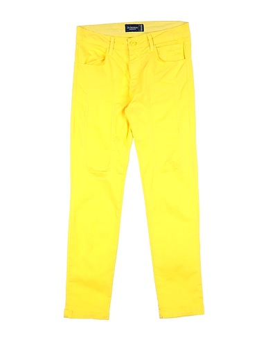 JECKERSON Casual pants Yellow 97% Polyester, 3% Elastane