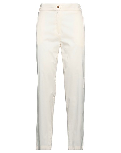 I BLUES Casual trouser Beige 72% Cotton, 22% Polyamide, 6% Elastane