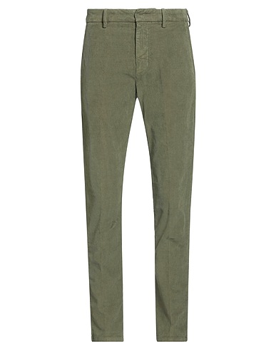 DONDUP Pantalone Verde militare 98% Cotone, 2% Elastan
