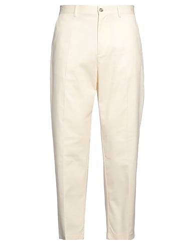 DANIELE ALESSANDRINI HOMME Casual pants PANNA 97% Cotton, 3% Elastane