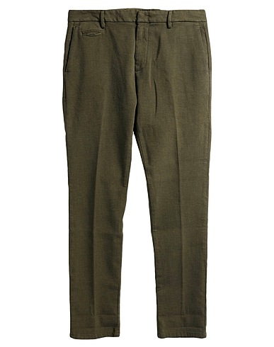 DONDUP Pantalone Verde militare 98% Cotone, 2% Elastan